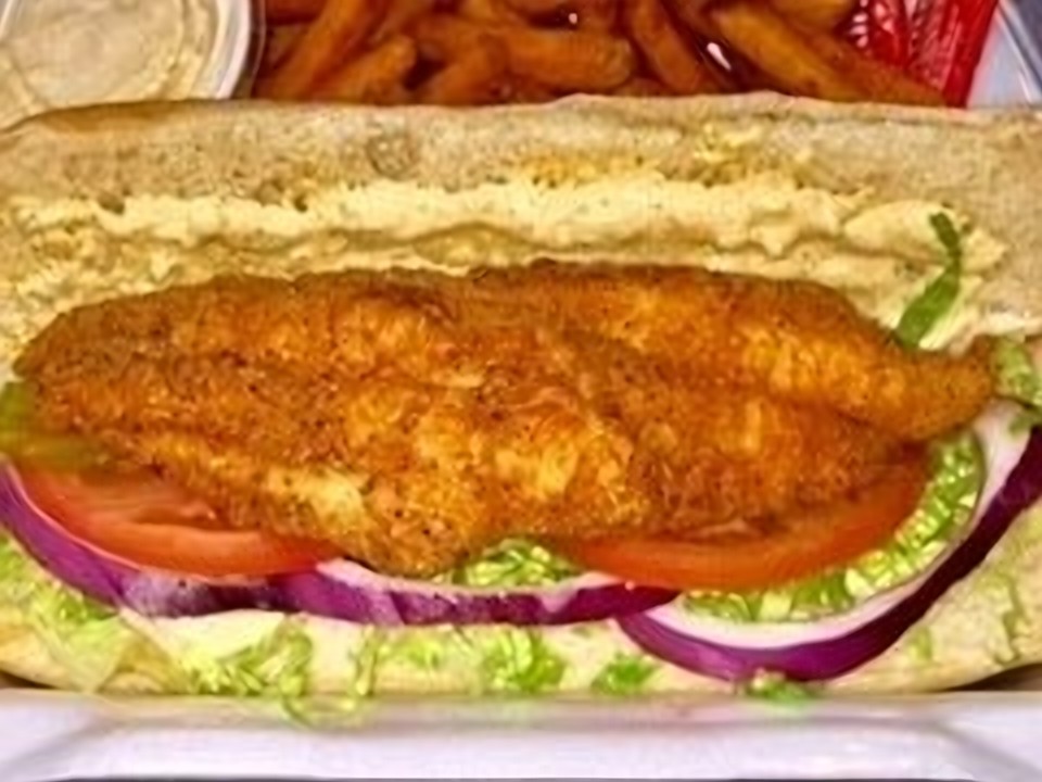 Bubba Jack's Catfish Po'boy