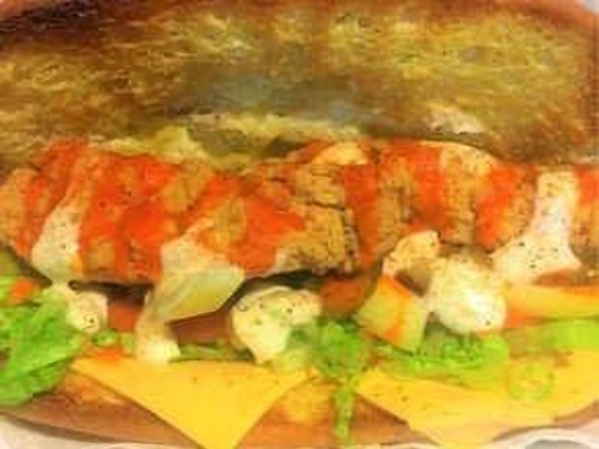 Crispy fried chicken sandwich