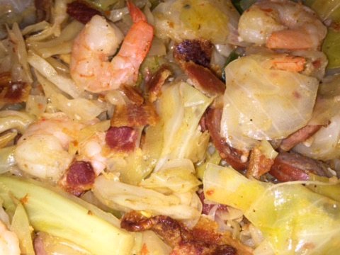Lukes' Cajun Cabbage