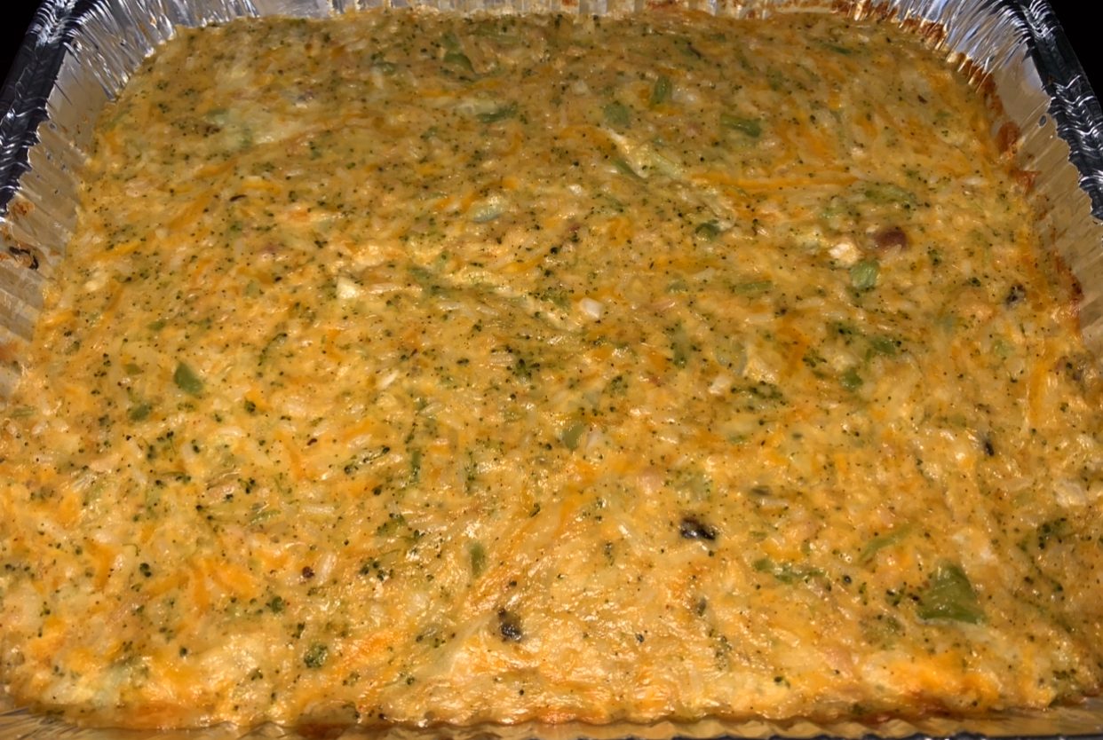 Papa Goat's Broccoli Rice Casserole