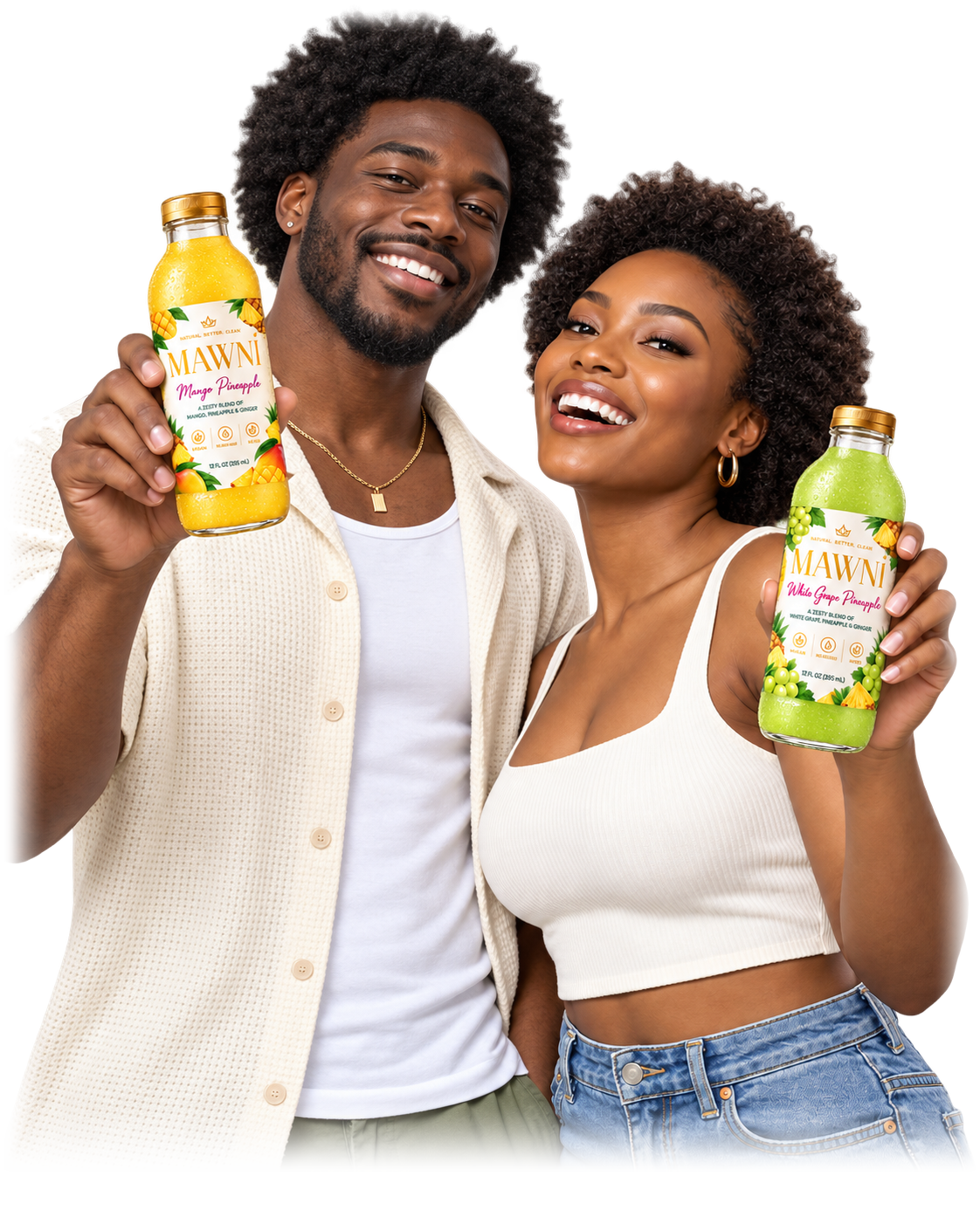 Couple sharing MAWNI Mango Passion together